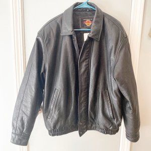 Hard Rock Cafe Men's Leather Jacket Size L